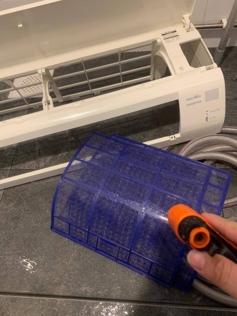 aircon servicing chemical wash